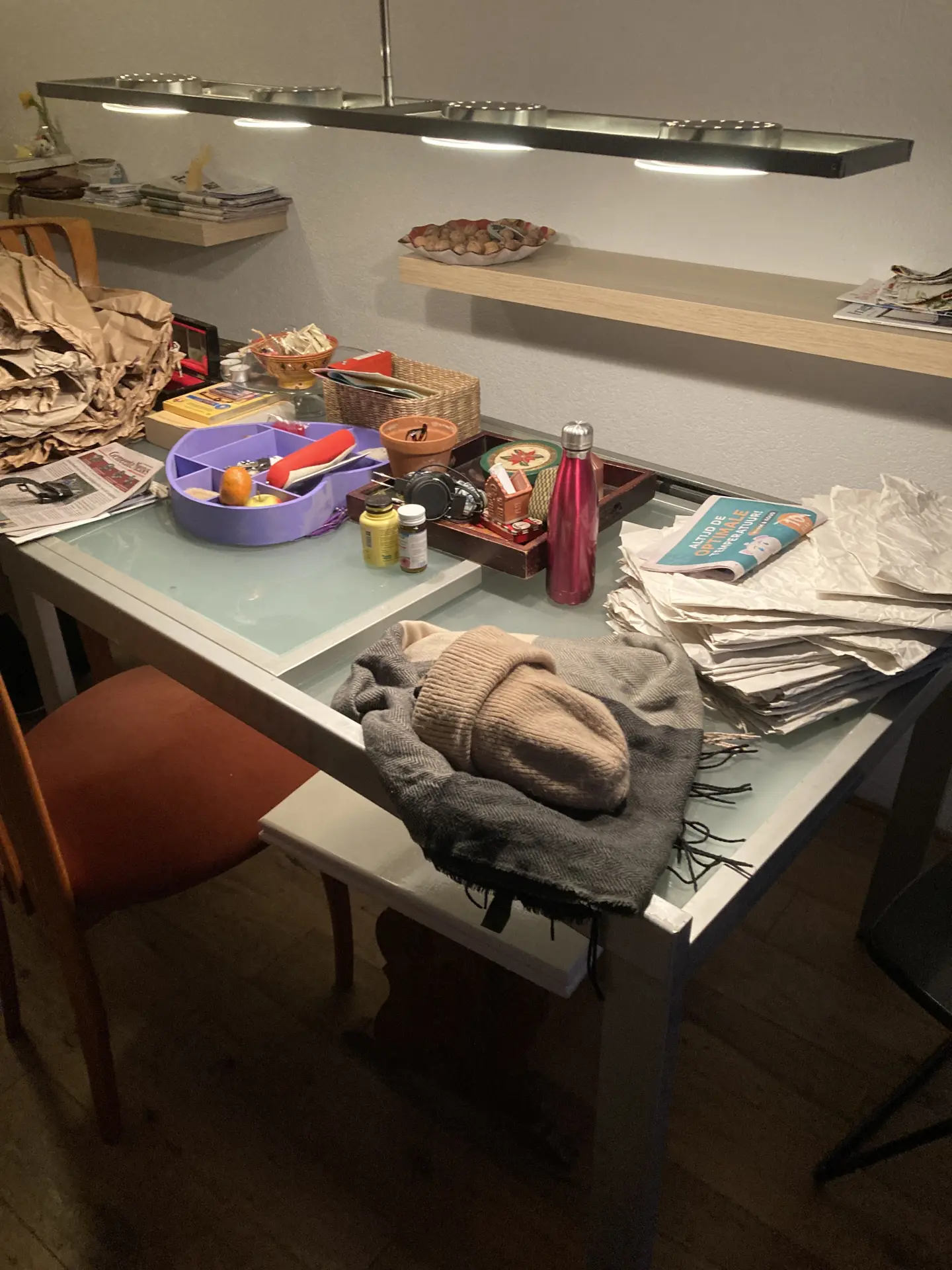 Glazen derdehands tafel - Afbeelding 1